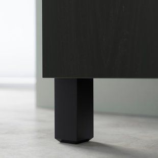 IKEA Тумба под ТВ с ящиками, Бьёркёвикен/Стуббарп/дубовый шпон черно-коричневый BEST&Aring;, 394.200.19 39420019 фото