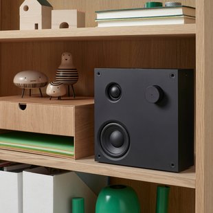 IKEA VAPPEBY (ИКЕА ВАППЕБИ), Bluetooth-колонка, чёрная/поколение 3, 20x20 см, 305.173.65 30517365 фото