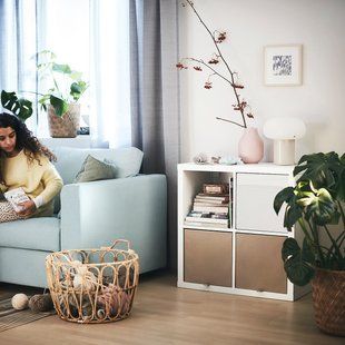 IKEA Книжкова шафа, біла KALLAX, 202.758.14 20275814 фото