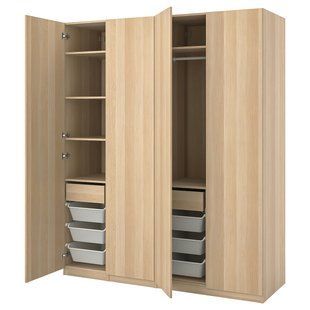 IKEA Комбінація гардероба, дуб білий/дуб білий морений PAX / FORSAND, 894.187.02 89418702 фото