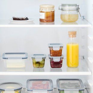 IKEA Харчовий контейнер з кришкою, квадратний/скляний IKEA 365+, 804.449.46 80444946 фото