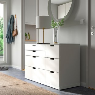 IKEA NORDLI (ІKEA NORDLI), Комод, 7 висувних ящиків, білий, 120x76 см, 393.368.84 39336884 фото