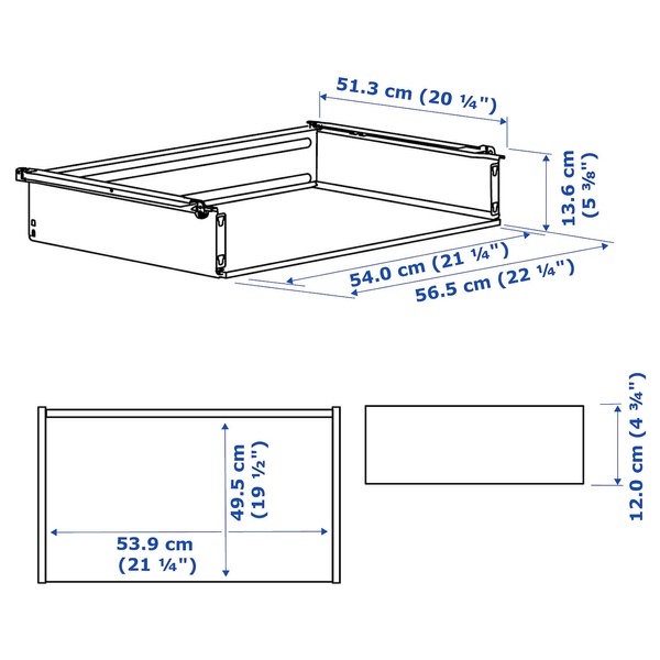 IKEA Ящик, білий HJÄLPA, 603.309.79 60330979 фото