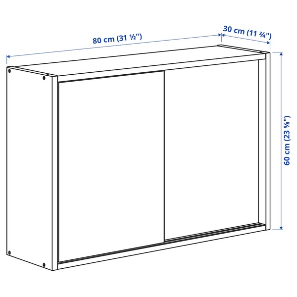 IKEA IVAR (ИКЕА ИВАР), Шкаф с раздвижными дверцами, сосна, 80x30x60 см, 004.943.94 00494394 фото