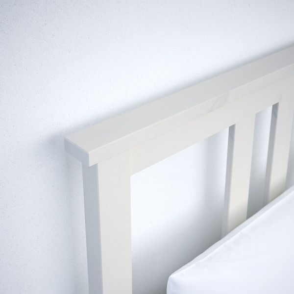IKEA Каркас кровати, белая морилка/Лёнсет HEMNES, 290.190.56 29019056 фото