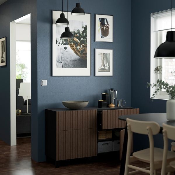 IKEA Фронтальная часть ящика, дубовый шпон, коричневая морилка BJ&Ouml;RK&Ouml;VIKEN, 504.909.54 50490954 фото