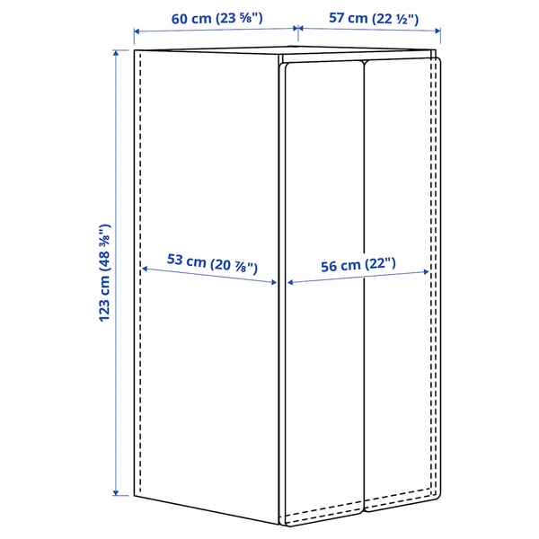 IKEA Гардероб, белый/сиреневый SMÅSTAD / PLATSA, 495.440.95 49544095 фото