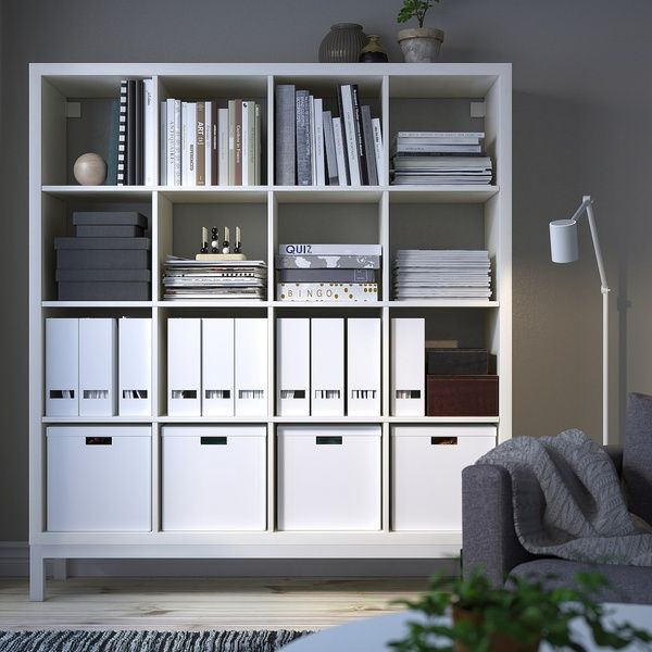 IKEA Полка с несущей рамой, белый/белый KALLAX, 094.427.20 09442720 фото