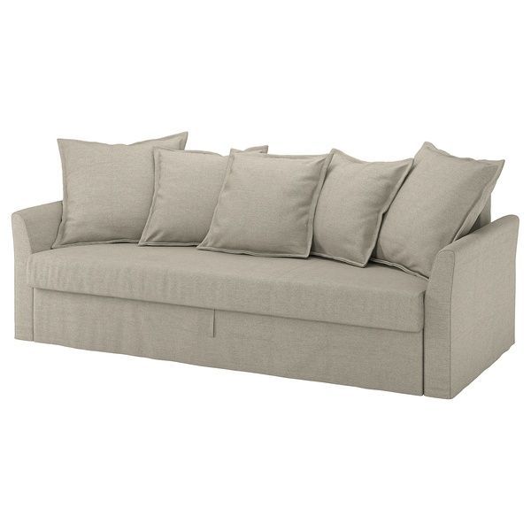 IKEA 3-местный диван-кровать, Боргунда бежевый HOLMSUND, 595.169.35 59516935 фото