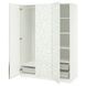 IKEA Гардероб-комбинация, белый узор/зеркало PAX / LINNABERG/&Aring;HEIM, 395.726.92 39572692 фото 1