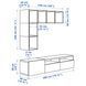 IKEA BESTA / EKET (ИКЕА БЕСТА/ЭКЕТ), Комбинация тумбы под ТВ, дуб беленый/белый, 180x42x170 см, 792.044.24 79204424 фото 4