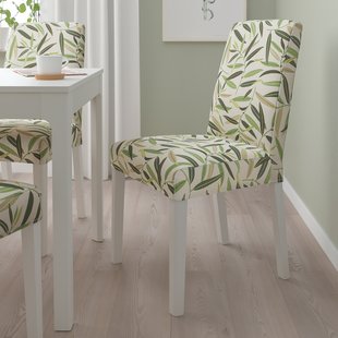 IKEA Стілець, білий/Fågelfors різнокольоровий BERGMUND, 993.880.97 99388097 фото