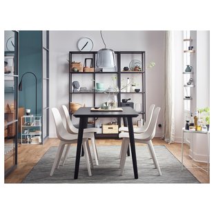 IKEA Стеллаж VITTSJO (ИКЕА / ), Книжный шкаф, czarnobrąz, стекло, 599.026.58 59902658 фото