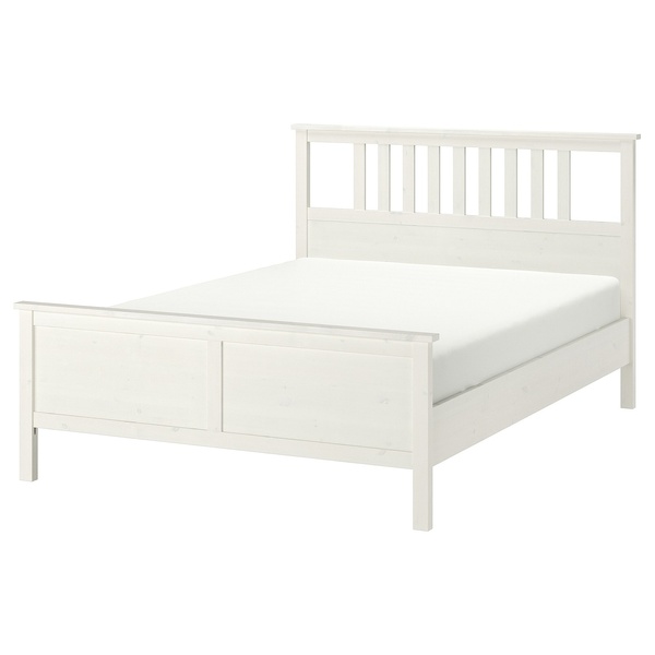 IKEA HEMNES (ІKEA ХЕМНЭС), Каркас ліжка, біла морилка, 140х200 см., 899.315.60 89931560 фото