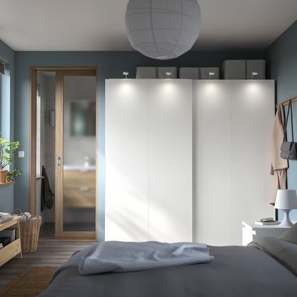IKEA Шафа, білий/білий PAX / HASVIK, 994.899.25 99489925 фото
