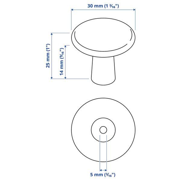 IKEA Ручка, сталь KALERUM, 405.428.59 40542859 фото
