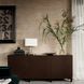 IKEA BESTA (ІKEA БЕСТА), Комбінація з дверима, Хедевікен/Стуббарп чорно-коричневий/шпон дуба морилка темно-коричневий, 180x42x74 см, 794.217.43 79421743 фото 4