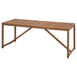 IKEA NAMMARO (ИКЕА НАММАРО), Стол садовый, светло-коричневая морилка, 200x75 см, 305.102.98 30510298 фото