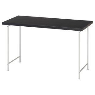IKEA Письменный стол, черно-коричневый/белый LAGKAPTEN / SP&Auml;ND, 395.636.35 39563635 фото