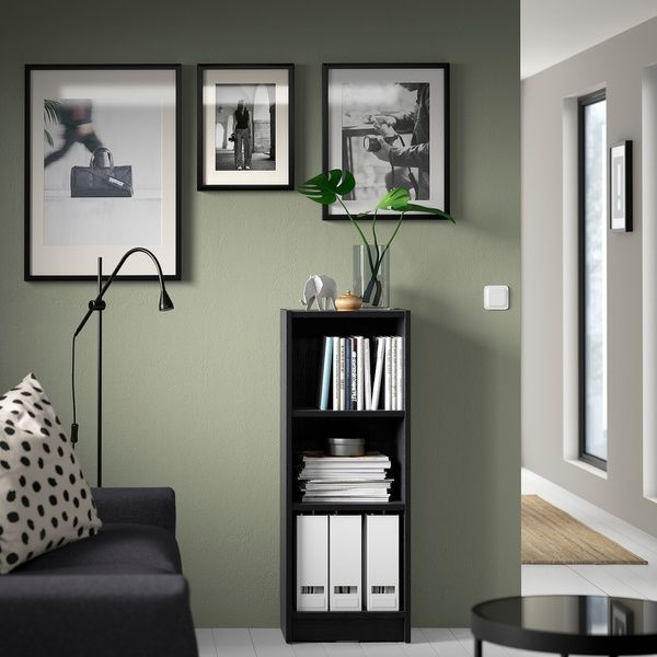 IKEA Книжный шкаф, имитация черного цвета. дуб BILLY, 304.773.31 30477331 фото