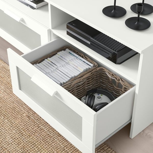 IKEA Подставка под телевизор, белая. BRIMNES, 403.376.94 40337694 фото