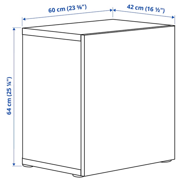 IKEA Комбинация навесного шкафа, глянцевый/черный/Сельсвикен BESTÅ, 594.398.24 59439824 фото