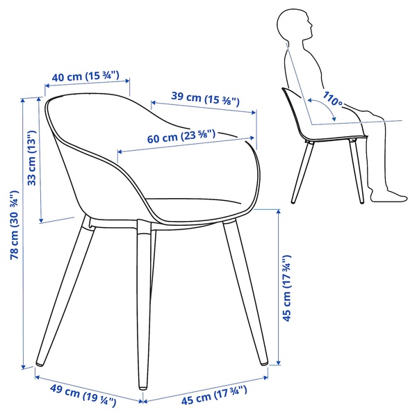 IKEA Стол + 4 стула с подлокотниками, коричневый/белый STRANDTORP / GRÖNSTA, 595.693.06 59569306 фото