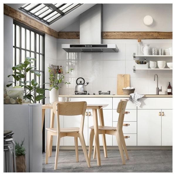 IKEA Стіл та 2 стільці, ясеневий шпон/ясеневий шпон LISABO / LISABO, 795.450.79 79545079 фото
