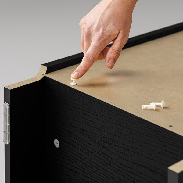 IKEA Книжный шкаф, имитация черного цвета. дуб BILLY, 304.773.31 30477331 фото
