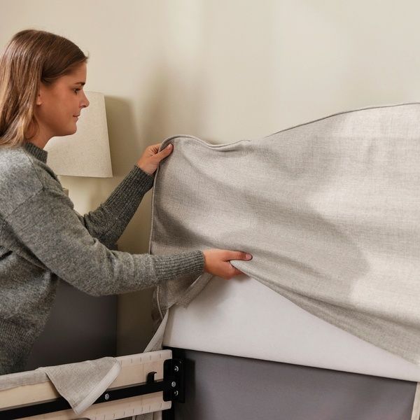 IKEA Каркас кровати с мягкой обивкой, Киланда светло-бежевый RAMNEFJ&Auml;LL, 795.601.59 79560159 фото