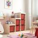 IKEA Стелаж з контейнерами, світла сосна, біла/червона морилка TROFAST, 495.743.27 49574327 фото 2