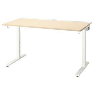IKEA Письменный стол, береза/белый шпон MITTZON, 495.281.18 49528118 фото