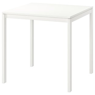 IKEA MELLTORP (ИКЕА MELLTORP), Стол, белый, 75x75 см, 390.117.81 39011781 фото