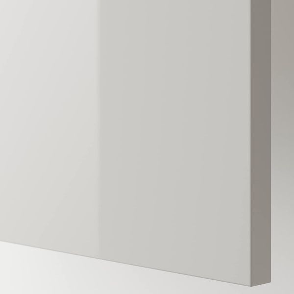 IKEA Накладна панель, глянцева світло-сіра RINGHULT, 903.271.26 90327126 фото
