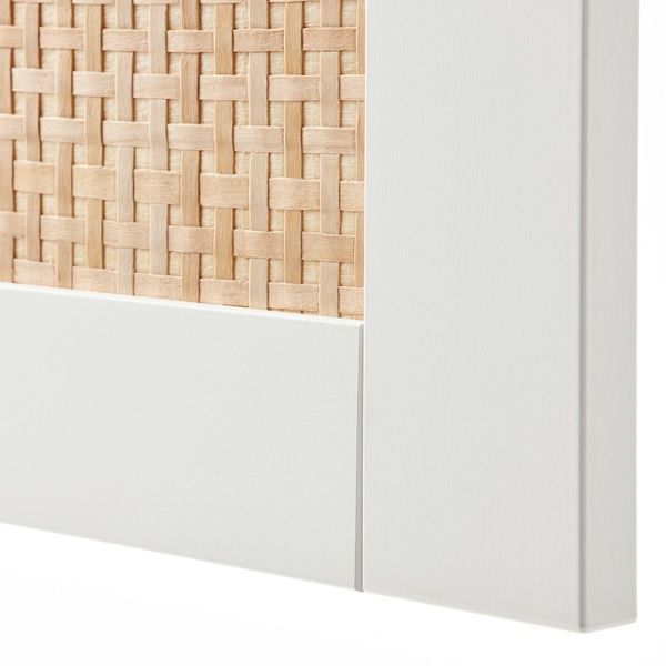 IKEA Двері, біла/плетена тополя STUDSVIKEN, 704.682.40 70468240 фото