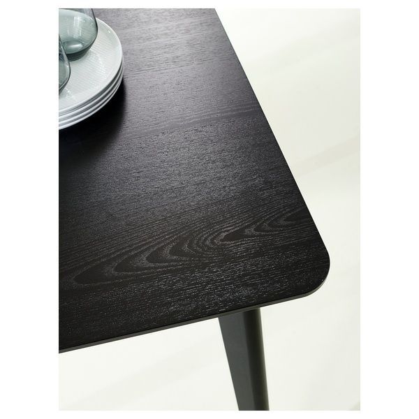 IKEA Стіл та 2 стільці, чорний/чорний LISABO / LISABO, 495.450.90 49545090 фото