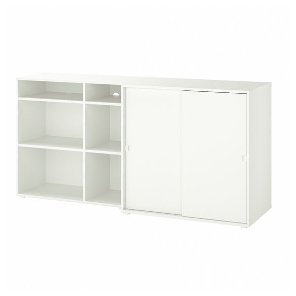 IKEA VIHALS (ІKEA ВИХАЛЫ), Книжкова шафа, біла, 190x47x90 см, 294.406.16 29440616 фото