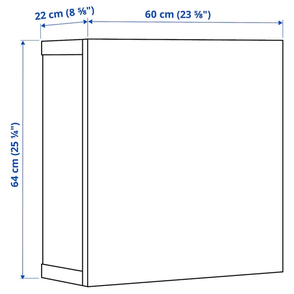 IKEA BESTA (ИКЕА БЕСТО), Шкаф с дверцами, Lappviken czarnybrąz, 990.468.29 99046829 фото