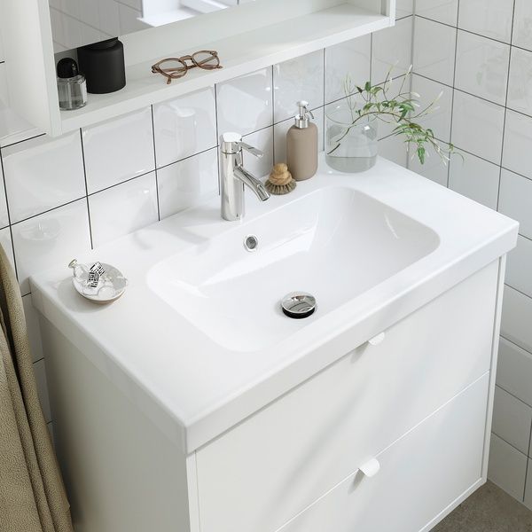 IKEA Шафа умивальна з дверцятами/мийкою/змішувачем, беж HAVB&Auml;CK / ORRSJ&Ouml;N, 095.139.96 09513996 фото