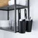 IKEA Корпус шкафа с полками, антрацит ENHET, 804.489.68 80448968 фото 3