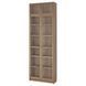 IKEA Книжный шкаф со стеклянной дверью/расширением, имитация. дуб/бесцветное стекло BILLY / OXBERG, 495.819.12 49581912 фото 1