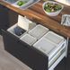 IKEA Корзина с крышкой, светло-серая H&Aring;LLBAR, 204.202.03 20420203 фото 6