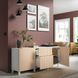 IKEA BESTA (ІKEA БЕСТА), Комбінація для зберігання з ящиками, білий Bj&ouml;rk&ouml;viken/березовий шпон, 180x42x74 см, 894.402.65 89440265 фото 1