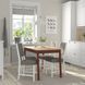 IKEA Стіл і 4 стільці, світло-коричнева морилка червона морилка/Knisa сірий/бежевий білий PINNTORP / STEFAN, 095.701.85 09570185 фото 2
