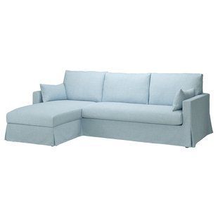 IKEA HYLTARP (ИКЕА ХИЛТАРП), Чехол на 3-местный диван с шезлонгом левый, Киланда бледно-синий, 405.482.72 40548272 фото