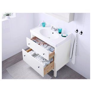 IKEA Шкаф под умывальник с 2 ящиками, белый HEMNES, 202.176.64 20217664 фото