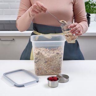 IKEA Контейнер для їжі з кришкою, прямокутний/пластиковий IKEA 365+, 592.768.22 59276822 фото