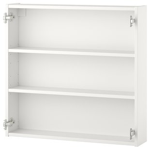 IKEA ENHET (ИКЕА ENHET), Шкаф навесной с 2 полками, белый, 80x15x75 см, 404.404.41 40440441 фото