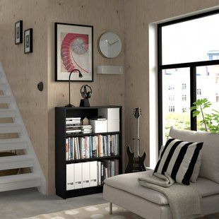 IKEA Книжный шкаф, имитация черного цвета. дуб BILLY, 004.773.37 00477337 фото