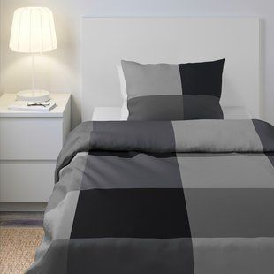 IKEA Підодіяльник і наволочка чорні BRUNKRISSLA, 305.645.83 30564583 фото